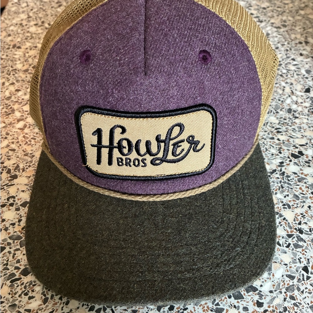 Howler Brothers Purple and Tan Hat
